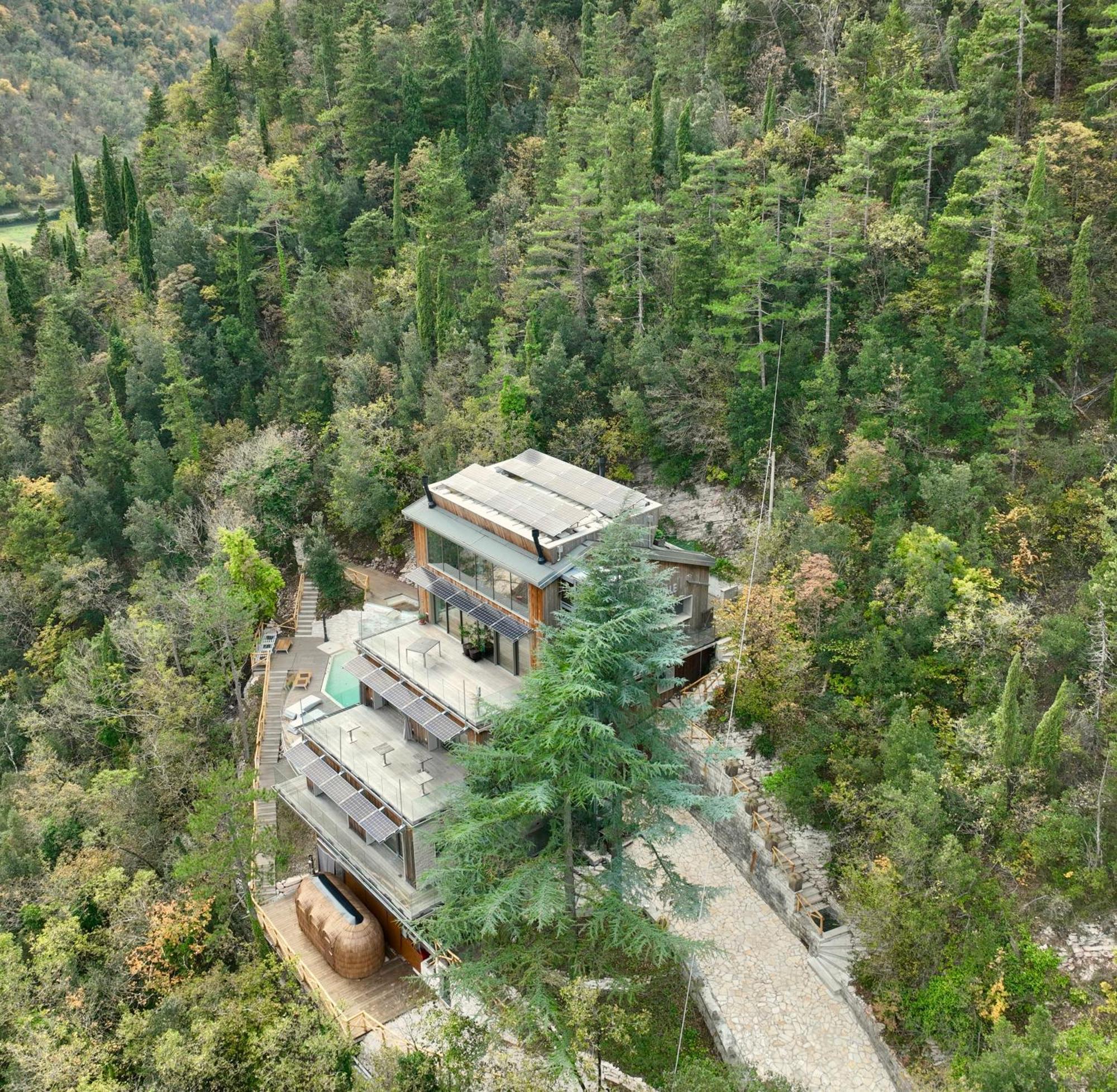 La Forestale Luxury Ecolodge Piano Terra- Appt Acqualagna Extérieur photo